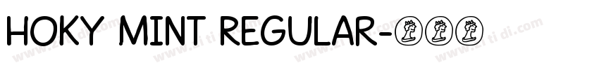Hoky Mint Regular字体转换